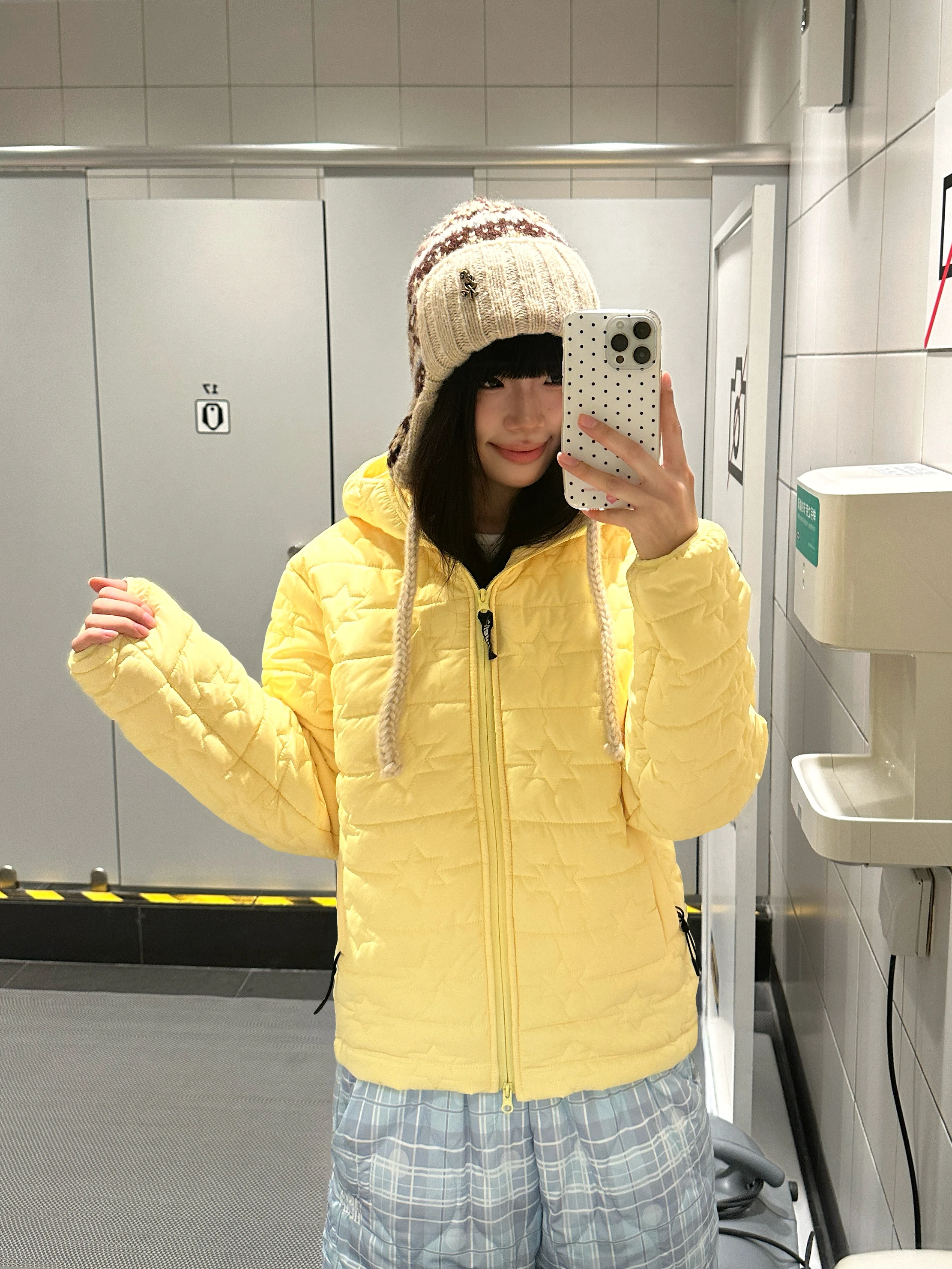 

BeOurRule American Retro Dopane Star Ribs Thiened Cotton Jaet Women's Winter Coat with Hood Warmth Outerwear