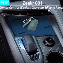 Car Center Control Wireless Charging Silicone Panel Silicone Anti-slip Mat for Zeekr 001 Interior Accessories 2024 2025