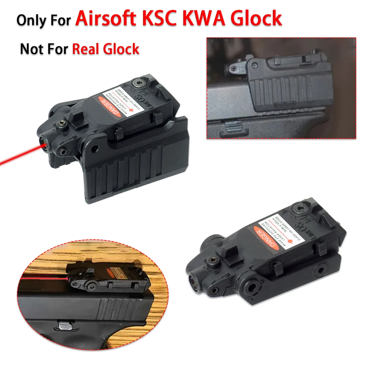 

Universal Airsoft Glock Laser Sight Pointer For KWA KSC Glock 17 19 22 25 Hunting Taurus G2C G3C 9mm TS9 Rear LS-L3 Lsaer Sight