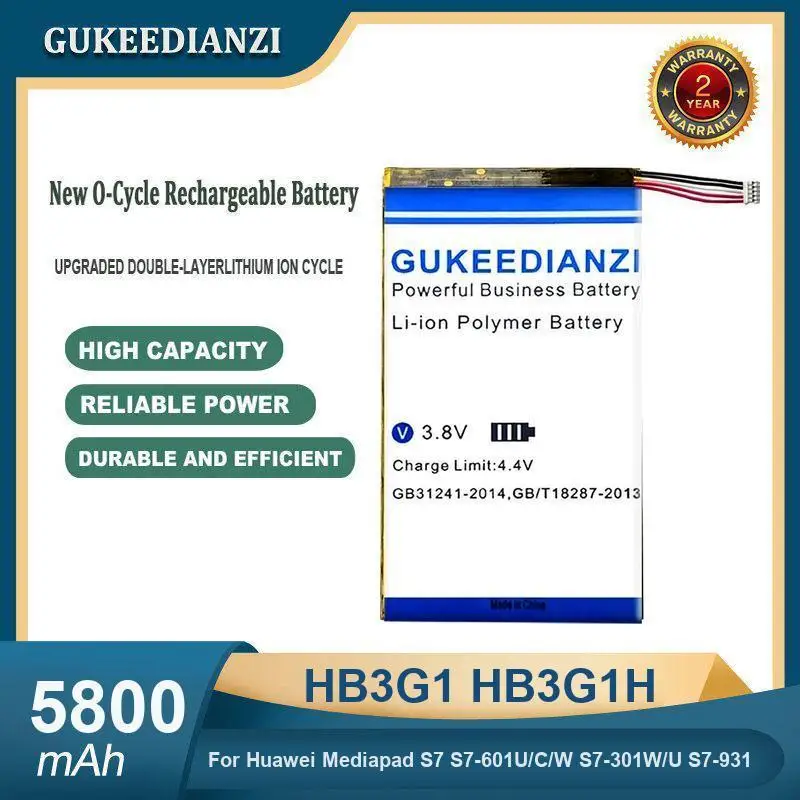 بطارية لهواوي MediaPad M3 M2 M1 X1 X2 S7 11 10 M5 SE BTV-W09 BTV-DL09 M2-801L M2-801W HB2899C0ECW HB3080G1EBW HB26A510EBC #5