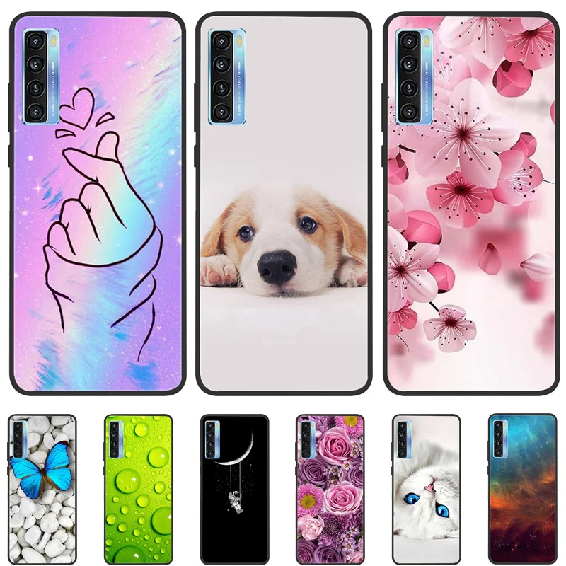 For TCL 20L Plus Case Cover Protective Silicone TPU Soft Funda Cases for TCL 20S Case 20L+ Coque TCL20L 20L Plus Lovely Para