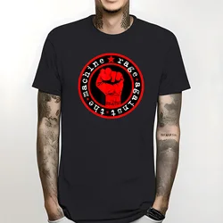 Camiseta de manga corta con gráfico, camisa de gran tamaño de Rage contra las máquinas de RATM, Unisex, ropa de calle de cuello redondo pesado de S-5XL