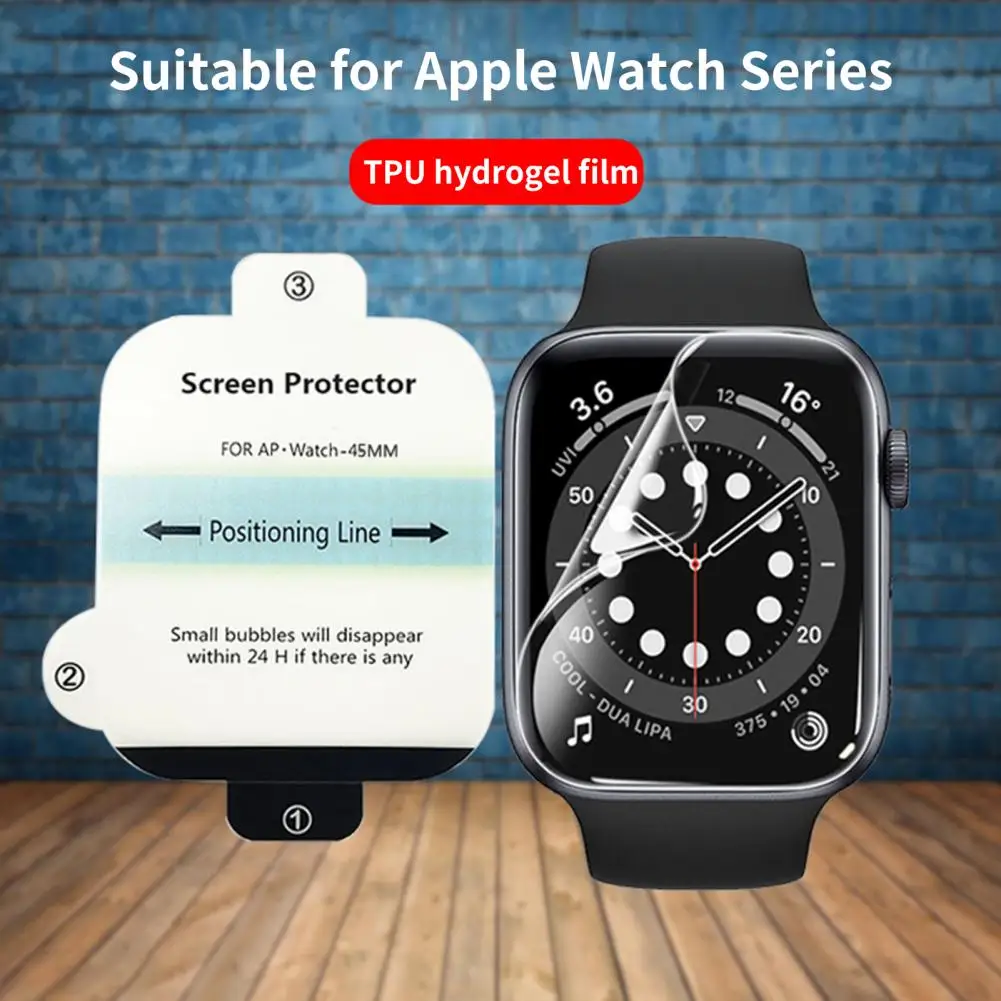 Watch Screen Protectors Film For Appple Watch Ultra-thin Wristwatch Transparent Screen Film For Appple Watch 1/2/3/4/5/6/7/SE