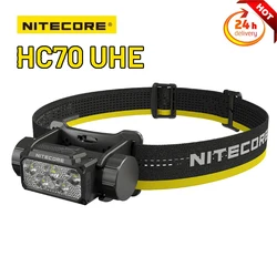 NITECORE HC70 UHE 1600 Lumens LED Headlight for Outdoor Work Outdoor Hiking Travel LED Light Rechargeable Strong Light Lamp