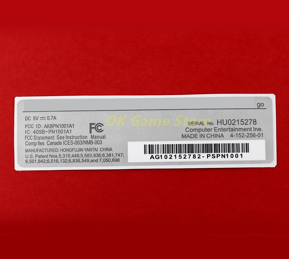 2pcs For PSP GO Game Console Warranty Seal Back Label Stickers Replacement For PSPGO