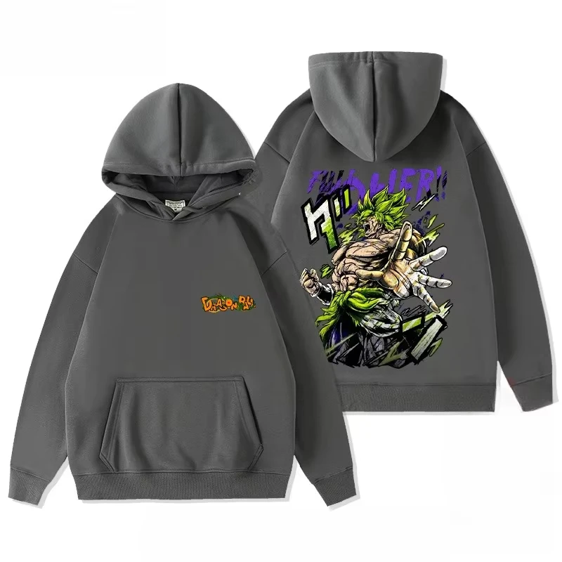 

Dragon Ball Fashion 2025 New Hot Anime Saiyan Wukong Vegeta Vintage Autumn and Winter Sweater Hoodie Men's Loose Cotton
