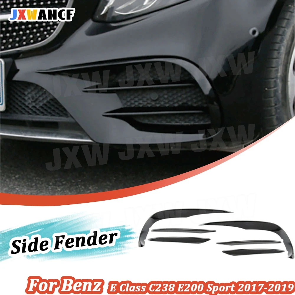 

JXWANCF ABS Front Bumper Lip Splitters Spoiler For Mercedes Benz E Class C238 E200 E300 E400 E500 Sport 2 Door 2017-2019 Canards