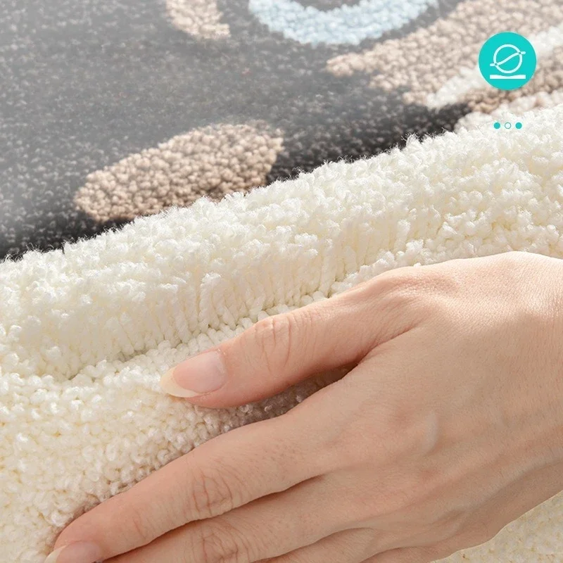 Creative Cat Shape Rug, Living Room Bedroom Decor Carpet, Thickened Dense Flocking, Plush Soft, Secure Pile, Absorbent Non-Slip