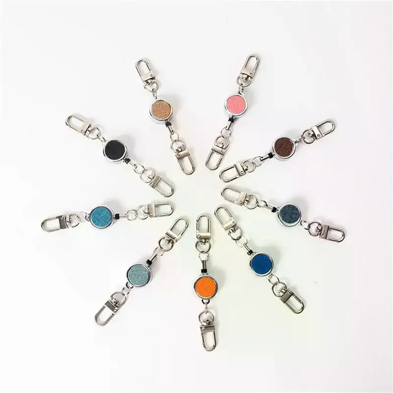 ID Lanyard Key Ring Clip Name Tag Card Pull Chain Reel Badge Holder Breastplate Buckle Classic Belt Reel Extendable Retractable