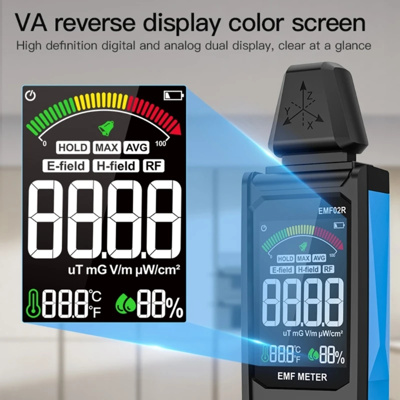 

Radiation Tester ABS Radiation EMF Analyzers Radiation Comprehensive Detection Clear Data Screen ABS KXRE