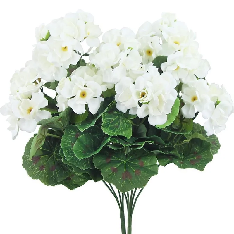10 Stück Künstliche Blumen Pflanzen Begonienblume Hochzeits-Brautsträuße Heim- und Garten-Deko DIY Festkranz – Detail 3