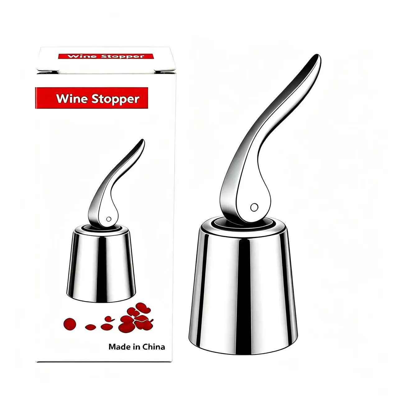 Plastic Plug with Silicone, Expanding Beverage Bottle Stopper Wine Stoppers for 17mm-20mm Inner Diameter Wine Savers