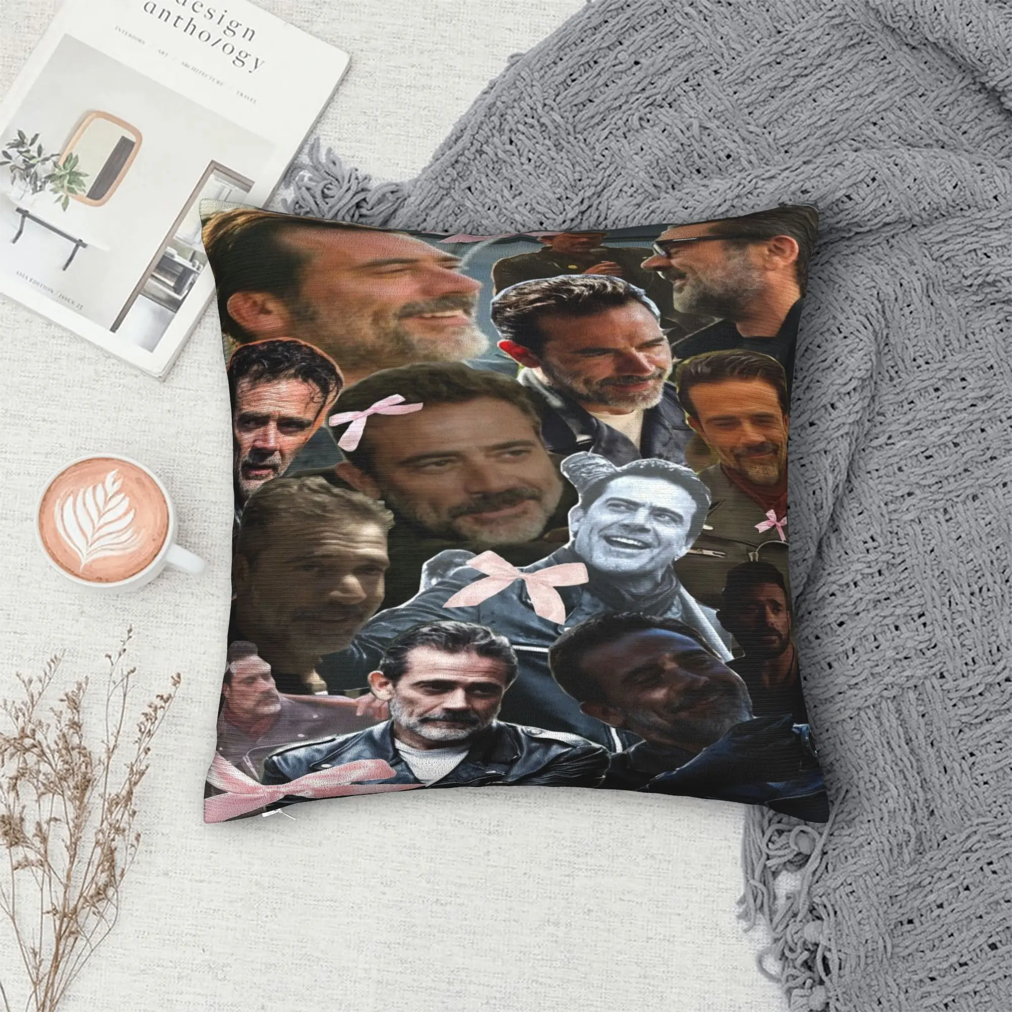 Negan Smith Pillow Cover  Morden Pillow Case For Couch Sofa Bedroom Comfy Pillowcases Gift Idea