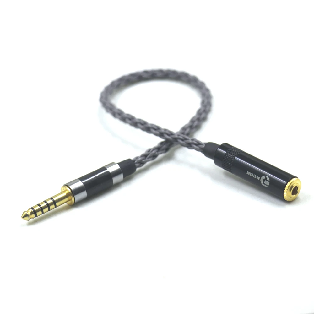 

8 Core 7N OCC Headphone Adapter 4.4MM Balanced Male to 3.5MM Stereo Female Adapter For NW-ZX507 DMP-Z1 NW-ZX300A NW-WM1Z