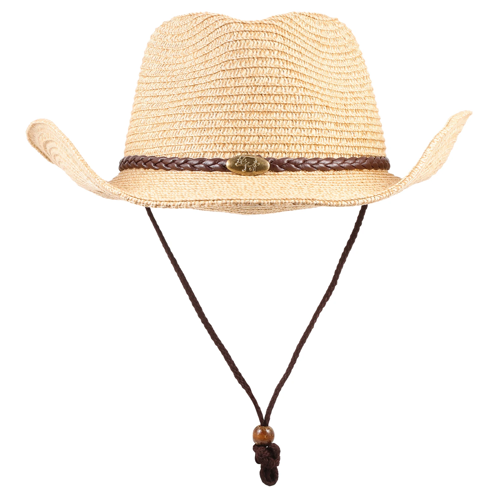 

Cowboy Straw Western Style Personalized Decoration Durable Comfortable Outdoor Sun Blocking For Men Women Retro