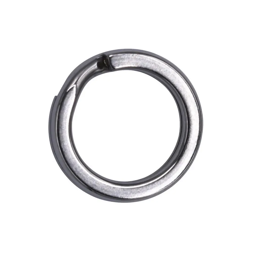 100PCS Split Rings Fishing Stainless Steel Lure Rings Saltwater Terminal Tackles Split Rings Fishing Connectors Snap Rings