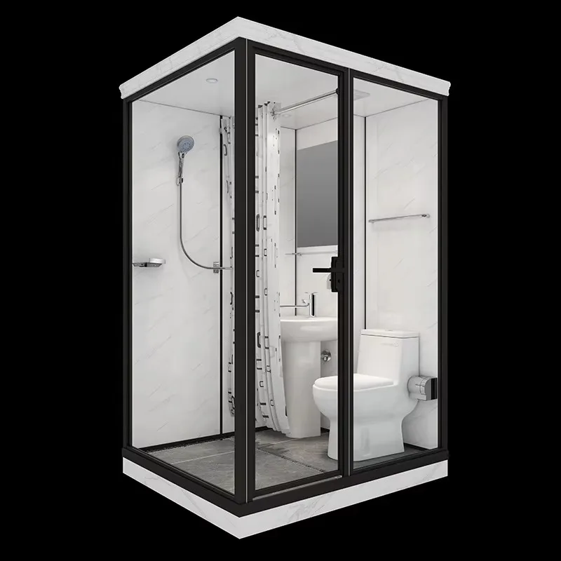 

High Quality Modern Bathroom Pod Hotel-Ready Made Complete Prefab Cabin Modular Unit Portable Rectangle Toilet for Sale