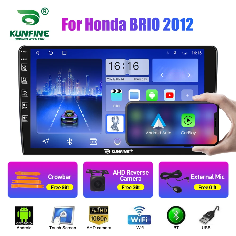Car Radio For Honda BRIO  2012 2Din Android Octa Core Car Stereo DVD GPS Navigation Player Multimedia Android Auto Carplay