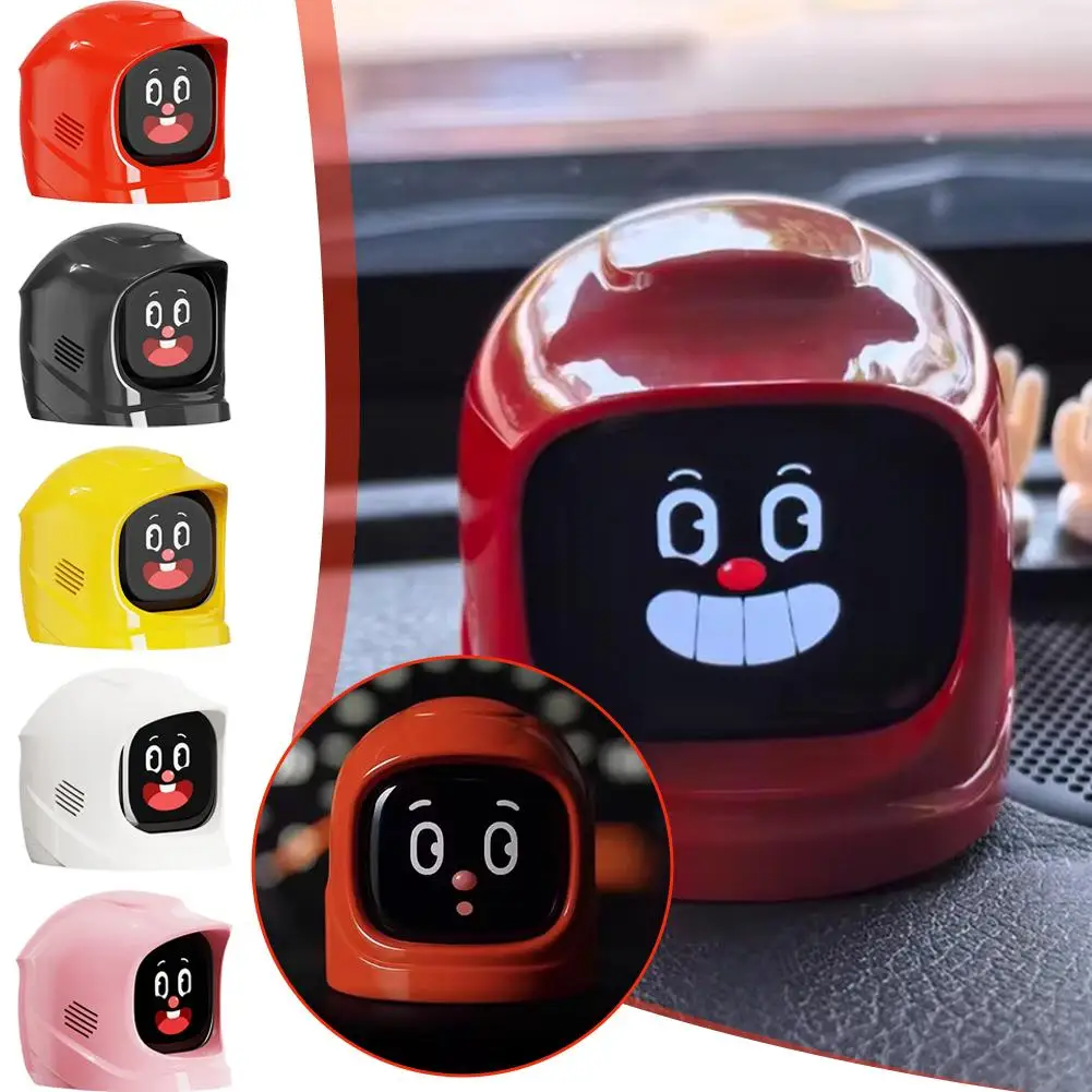 Car Intelligent Robot Mounted Toys Accessories Electronic Pets, Fashion Companions Over 60 Expression Touch Screen Sound Effects