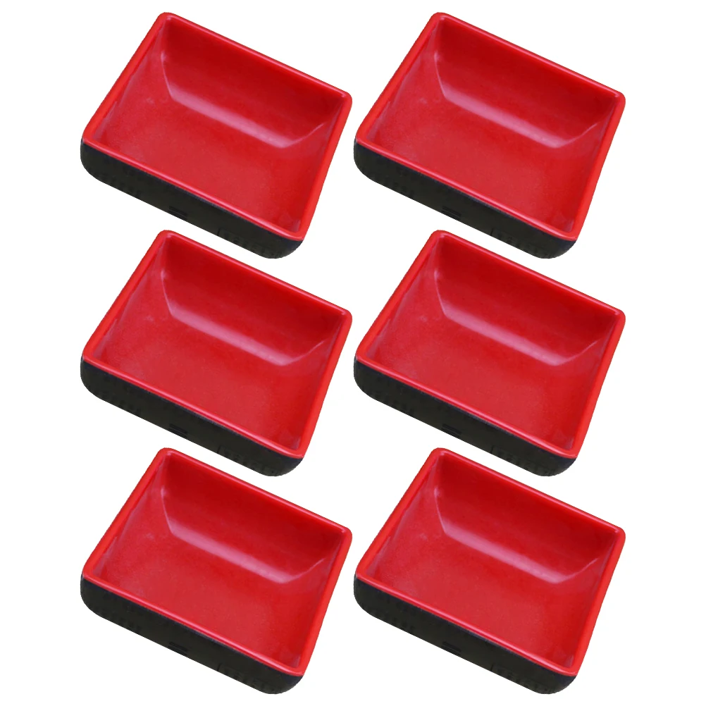 

6 Pcs Melamine Seasoning Dishes Sauce Bowls Vinegar Plates Spice Serving Condiment Dipping Soy Home Restaurant Hotel