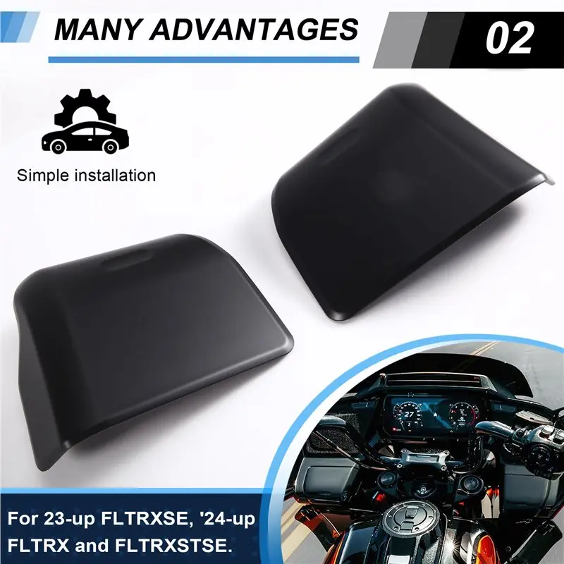 1Pair Motorcycle Inner Fairing Glove Box Cover For Harley-A91R