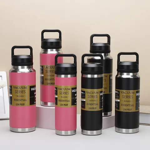 1 X 600ml Thermos Cup, Sports Portable Cup, Outdoor Cup, Home Cup, Office Cup, Multifunctional Thermos Cup