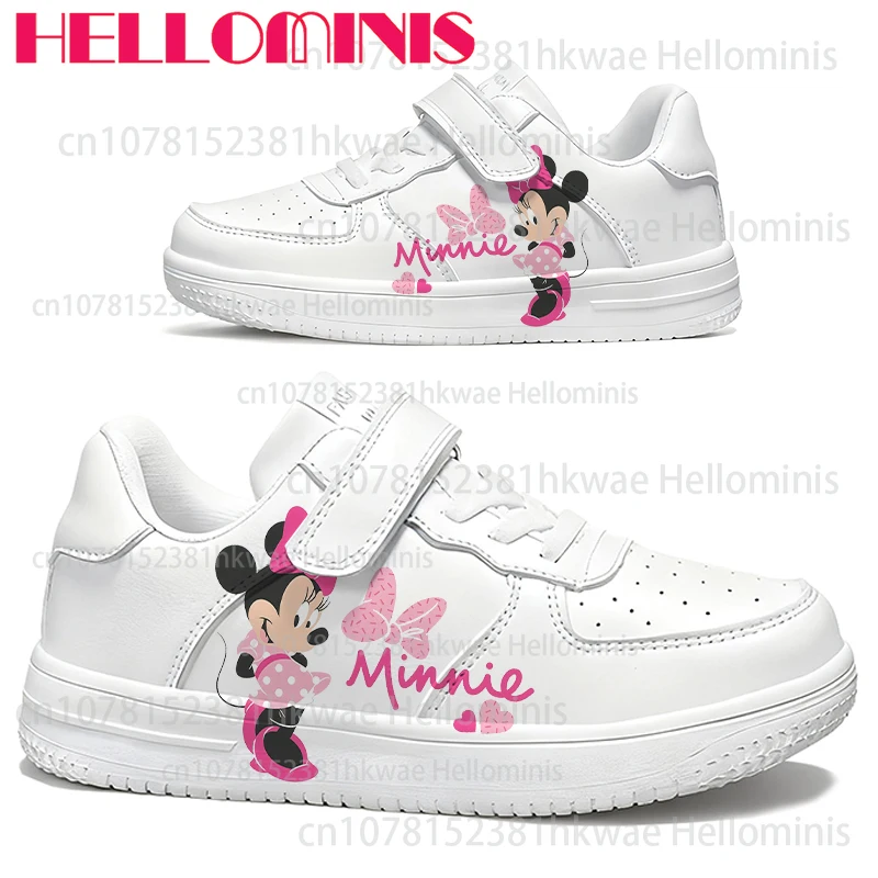

Детские белые спортивные кроссовки Minnie Mouse для активного отдыха, дышащие, прочные, для мальчиков и девочек, подарочная серия, размеры 28-40