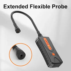 Aikesi detector de gás combustível explosivo portátil de alta sensibilidade JLY-80AExplosivo com sensor flexível detector de vazamento de gás no pescoço