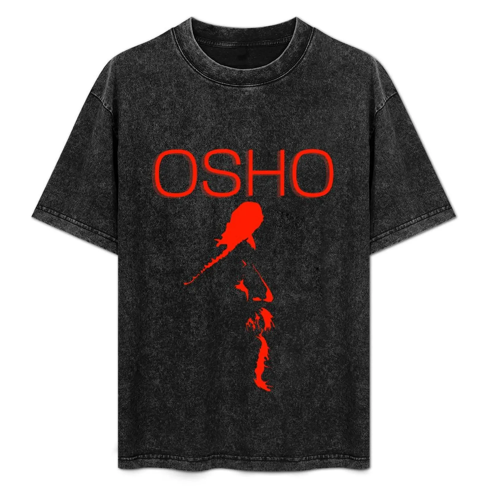 

Osho, identification sign, long beard T-Shirt oversized graphic tee blanks croswit shirt man big and tall t shirts for men
