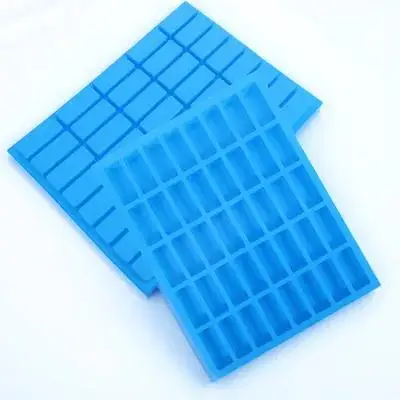 2 uds molde para pastel de Chocolate Mini moldes para hornear galletas dulces gelatina resina bandeja de caramelos Fudge rectángulo tartas de trufa fiestas DIY
