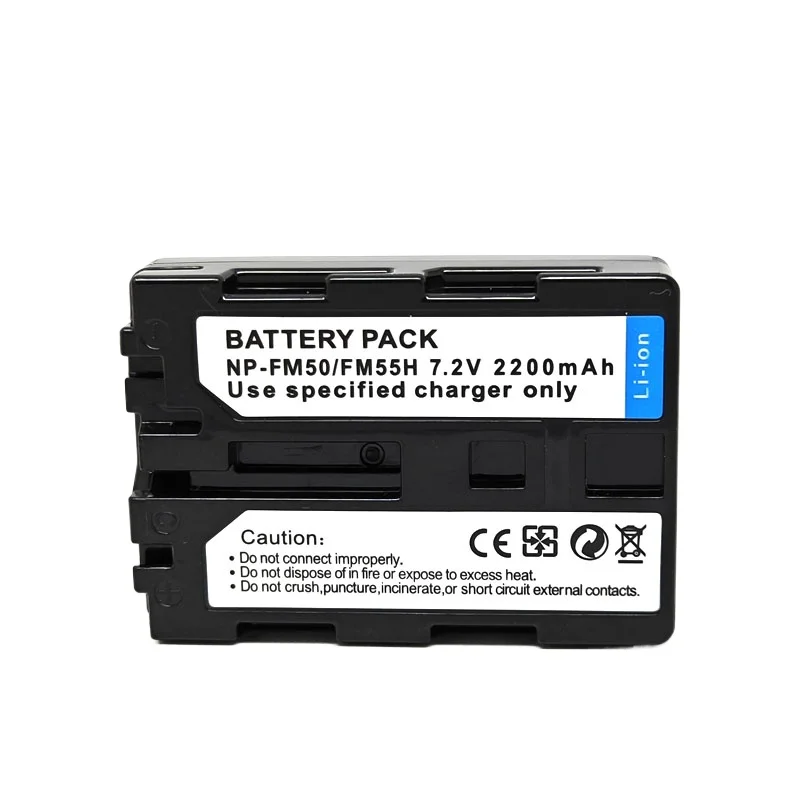 2200mAh 7.2V NP-FM50/NP-FM55H Camera Battery+Charger for SONY F717 F828 FM30 FM5 DSC-F707 QM51D QM50 A100 S30 S50 S70 S75 S85