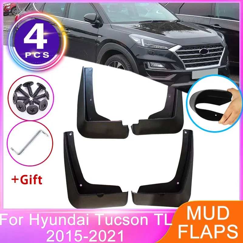 Garde-boue pour Hyundai Tucson TL N-Line 2016~2021, garde-boue avant et arrière, protection des roues, accessoires de voiture
