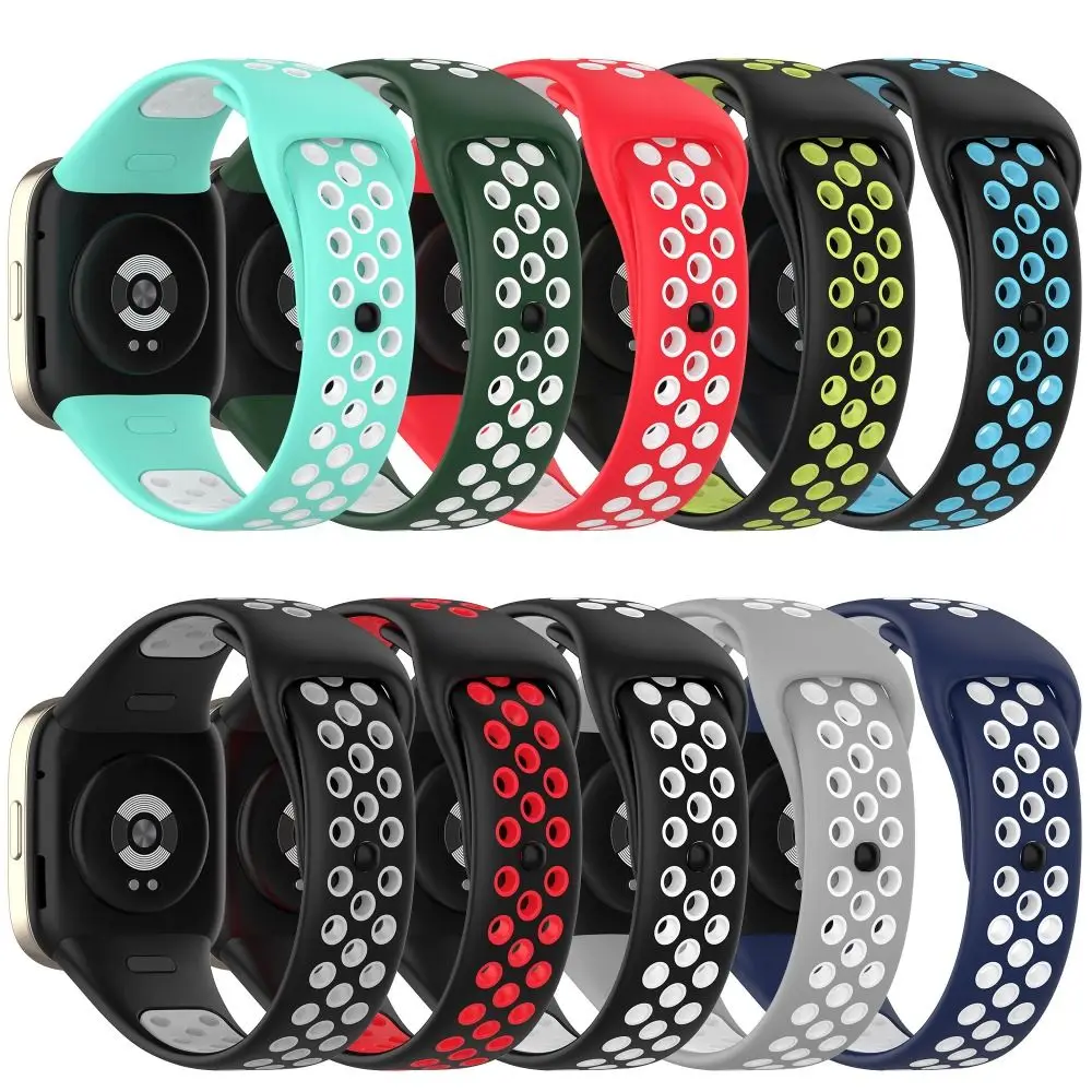 Accessories Watchband Two-Color Silicone Bracelet Strap Replacement For Redmi Watch 3