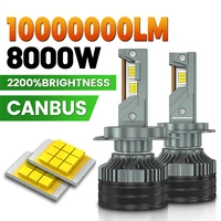 H7 H4 bombillas Led Canbus para faros de coche 8000W 10000000LM H8 lámpara Led H9 H11 HB3 9005 HB4 9006 H1 9012 Hir2 LED 6000K luz antiniebla 12V