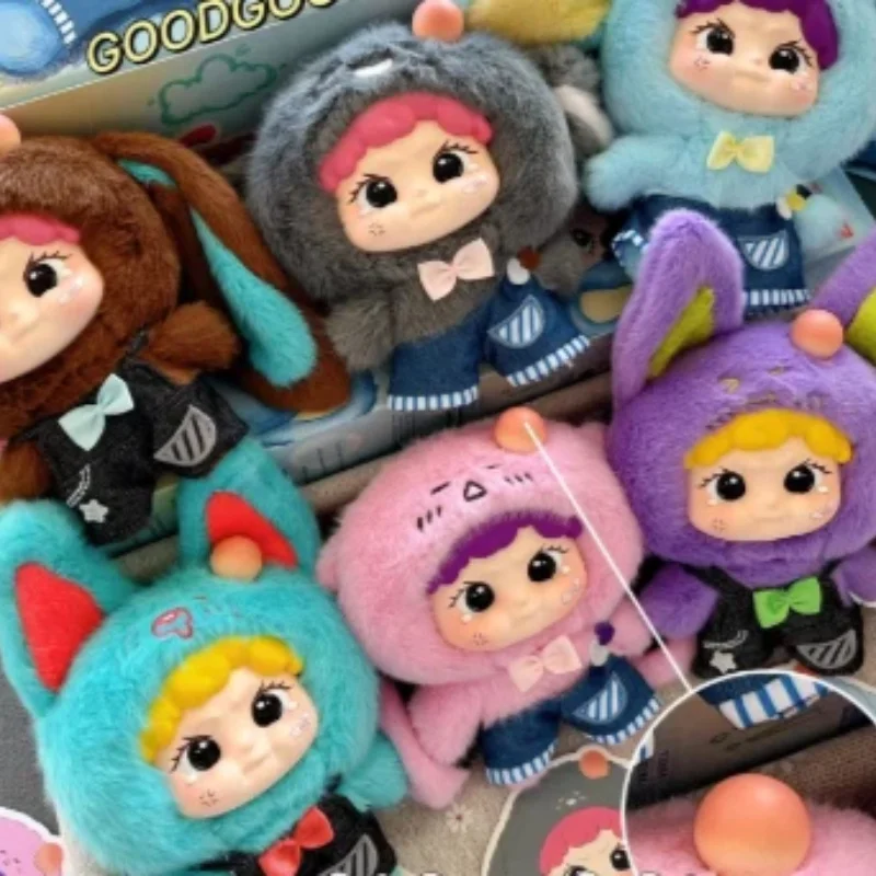 100% Authentic Goodgood Denim Eyecatching Series Vinyl Blind Boxes Plush Trend Toys Christmas Decorations Mystery Birthday Gift