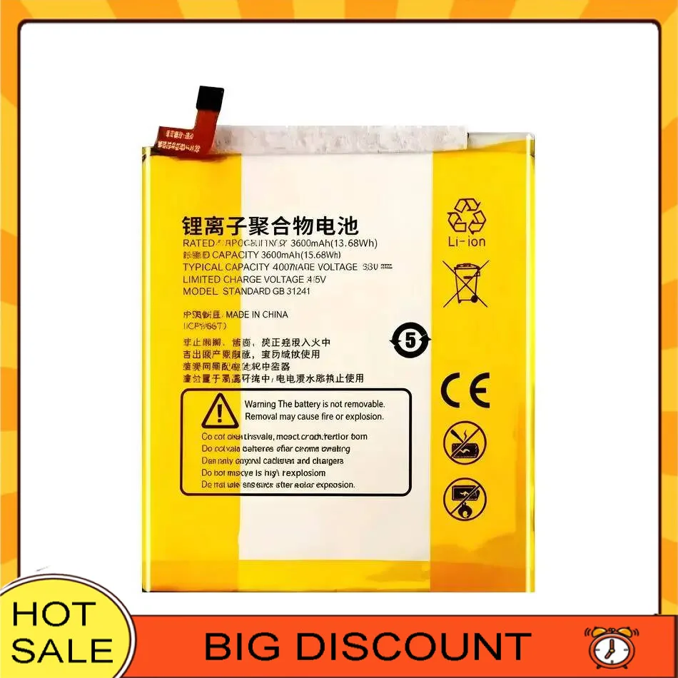 

Mobile Phone Battery For Zte Axon 9 Pro A2019 Li3939t44p8h756547 AXON9 Lightweight 4000Mah