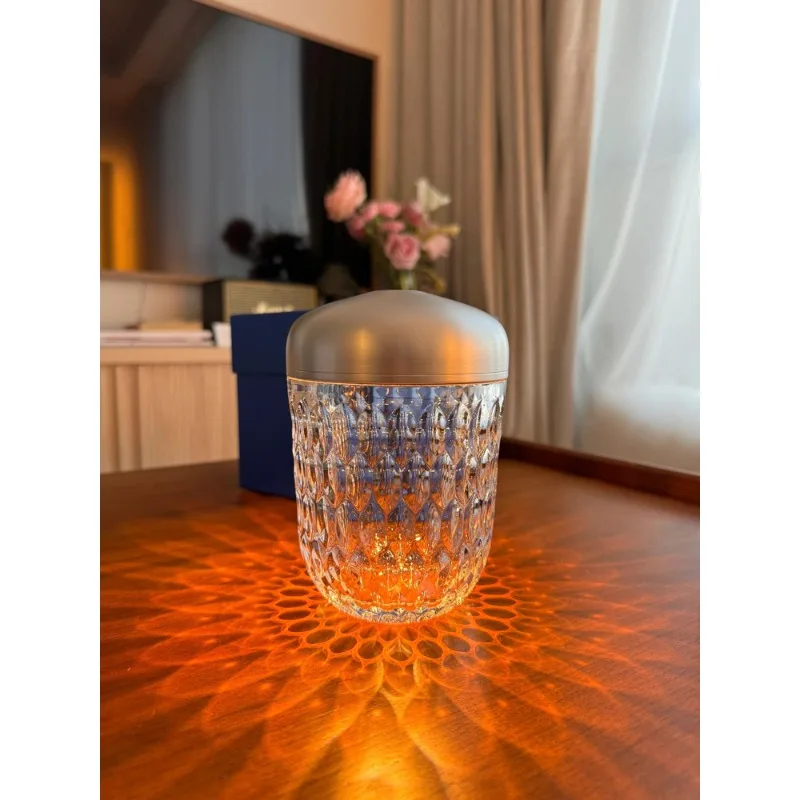 

Лампа в форме сосновой шишки, мини-кристаллическая лампа, прикроватный ночник, атмосферный светильник, элитный домашний декор, подарок, декоративная настольная лампа