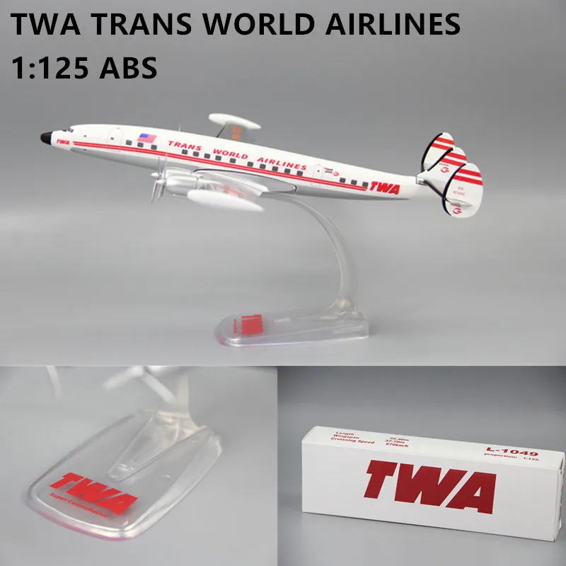 

Масштаб 1:125, TWA L-1049 Ameriacn Airways Airlines, АБС-пластик, модель самолета, самолет с базовой сборкой, коллекционный дисплей