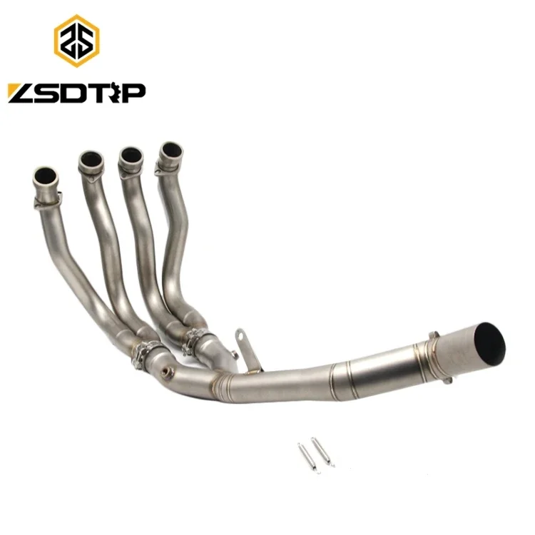 

new sale fashion connection motorcycle middle exhaust pipe for YZ-F-R1 muffler pipe