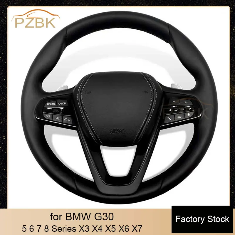 

Car Steering Wheel Full Leather for BMW G Series F Series G30 G12 G38 520 528 530 540 F18 1 2 3 4 5 6 7 Series X1 X2 X3 X4 X5 X6