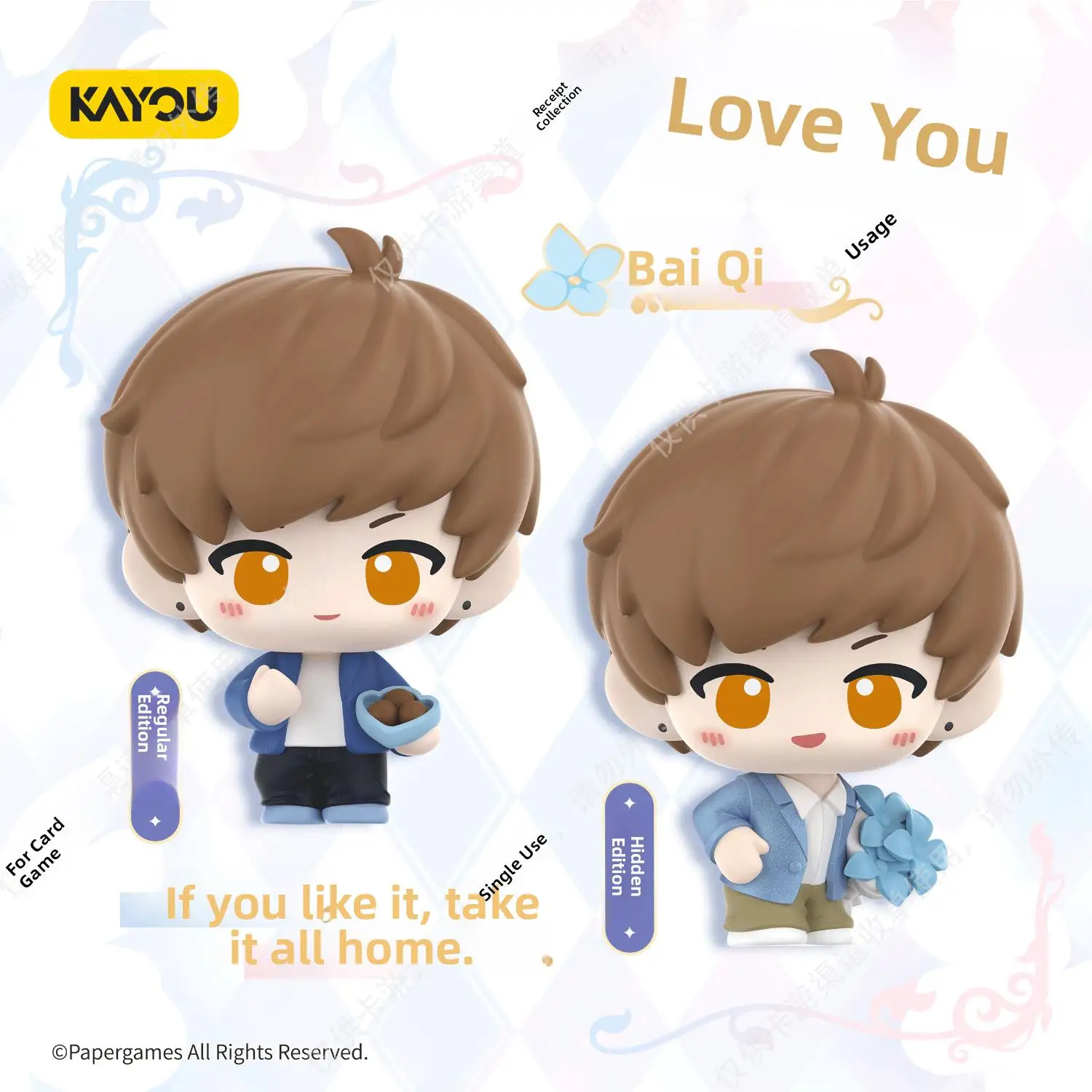 Echt op voorraad KAYOU Mr.Love:Queen'S Choice Q-Ver. Game Character Series Blind Box Desktop Decoratie Meisje Verjaardagscadeau