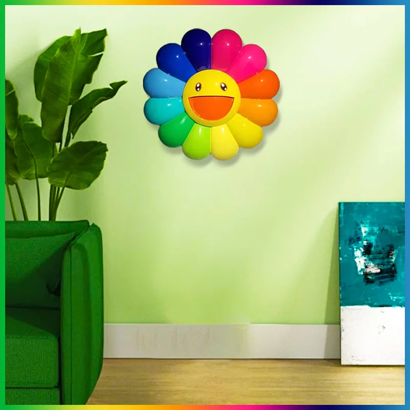 Color Sunflower Resin Wall Hanging Home Improvement Store Wall Background Wall Decoration Large Sculpture