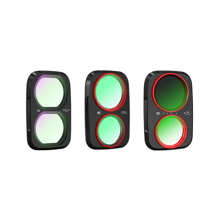 AT82-Magnetic Lens Filter CPL+ Diffusion 1/4+ VND For DJI OSMO Pocket 4P Lens Variable Neutral Density Filter