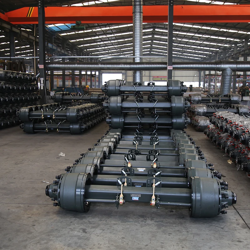 

Trailer Axle Manufacture 13T/14T/16T/20T America or Germany Type Axle for Semi Trailer
