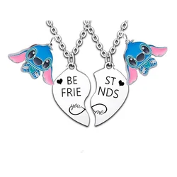 Lilo & Stitch Cartoon Metal Necklace Pendant Necklaces Characters Kids Gifts for Women Jewelry Children's Necklace Toy