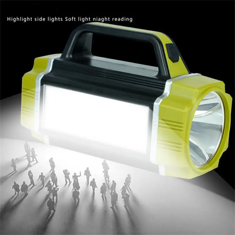 

Searchlight Camping Light Usb Input Solar Charging Search Flashlight Waterproof Portable Portable Lamp