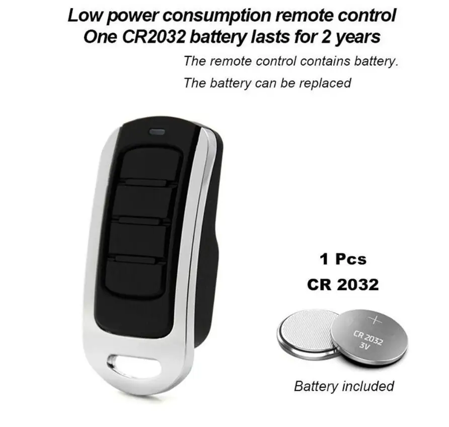 Universal Multifrequency Garage Remote Control 280-868MHz Electronic Gate Door Opener 4 in 1 Key Fob Command Hand Transmitter