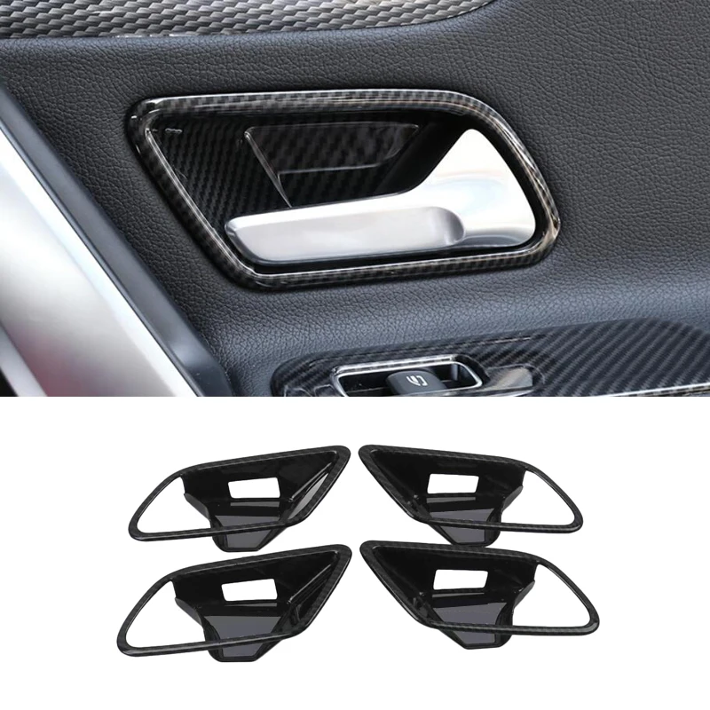 Carbon Fiber Interior Kit For Mercedes Benz A Class W177 A200 A220 2019 - 2021 A Speaker / Door Handle Bowl Cover Trim