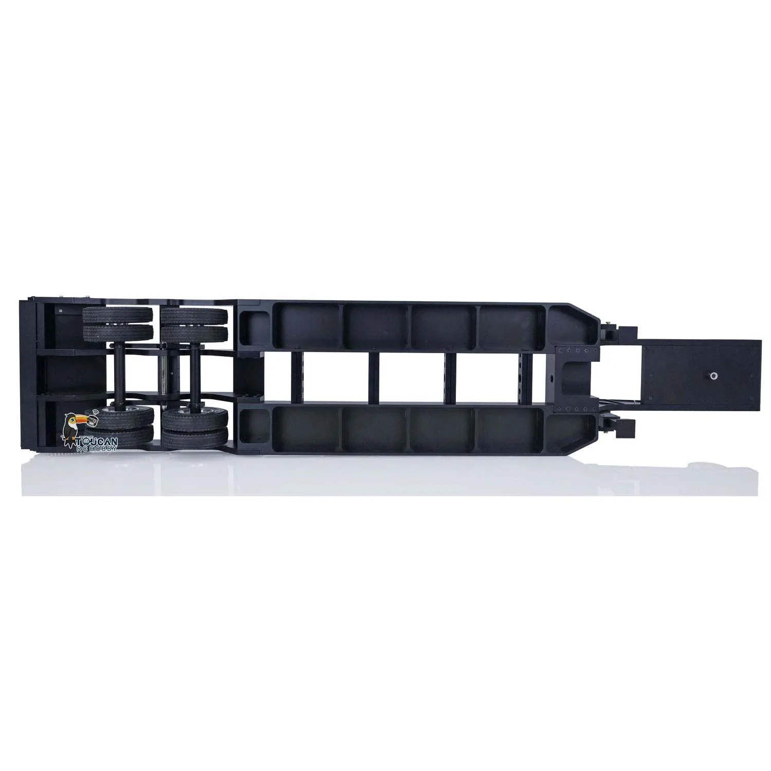 TOUCAN HOBBY RC Metal Heavy Duty Color Trailer Chassis 2Axle 1/14 RC Semi Truck Tractor DIY Tamiyaya Toy Car Model TH01054