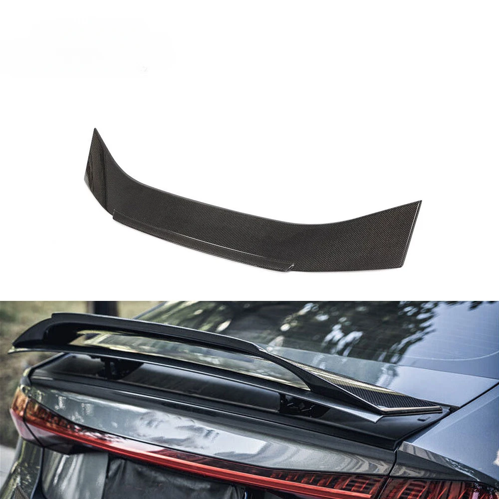 

Carbon Fiber Rear Trunk Spoiler Boot Lid Wing For Audi A7 S7 RS7 Sportback 2019 - 2021